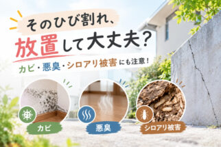 【コラム】基礎や擁壁のひび割れに要注意！
